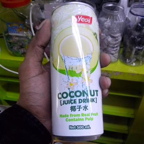 Yeos Coconut Juice Drink 24 X 500ml Can Carton Food And Drinks