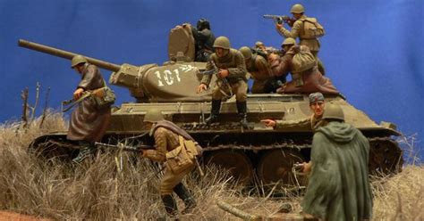 Photo Soviet Tank Riders Dioramas And Vignettes Gallery On