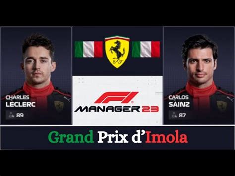 F Manager Saison Gp D Imola La Pluie Perturbe La Course