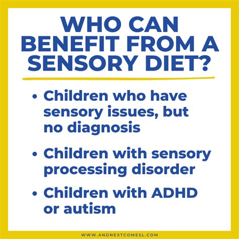 What Is A Sensory Diet Here S What You Need To Know And Next Comes L Hyperlexia Resources