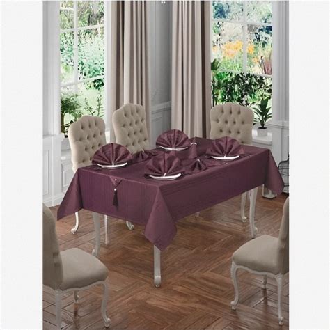 Ripley MANTEL ANTIMANCHAS RECTANGULO TEXTIL TURCO