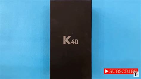 LG K40 Unboxing YouTube