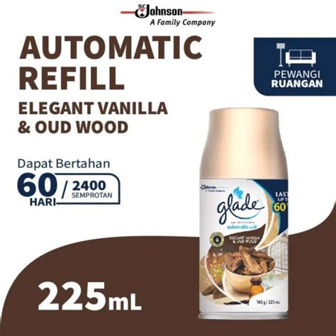 Jual Glade Matic Spray Vanilla Oud Wood Refill 146gr Pengharum Ruangan