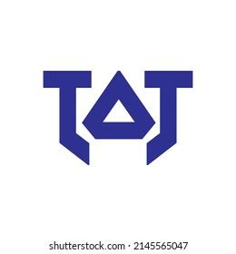 Letter Tot Logo Design Monogram Stock Vector (Royalty Free) 2145565047 ...