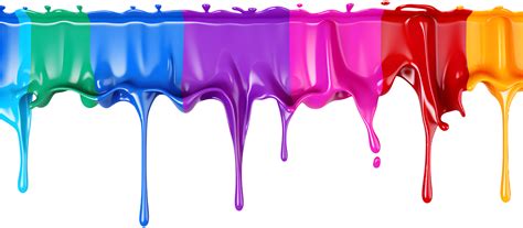 Colorful Acrylic Paint Dripping With Liquid Drops Generative Ai