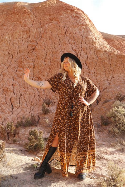 DRESS HS P SURI MAXI HONEY GLOW Naked Gypsy