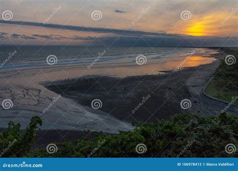 Sunset On Medewi Beach Stock Photo Image Of Bali Indonesia 106978412