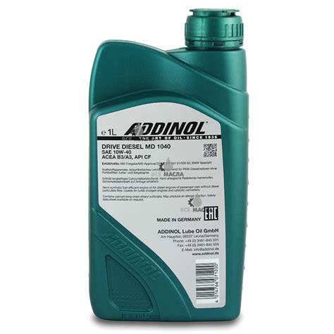 Купить моторное масло Addinol Drive Diesel MD 1040 (SAE 10W-40) в СПб