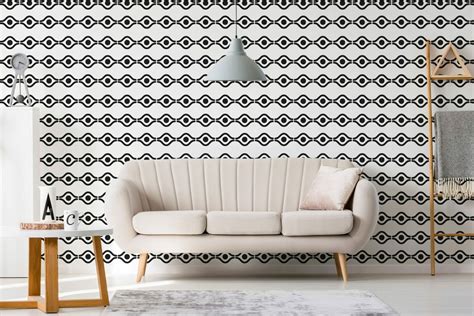 Boho geometric wallpaper - Peel and Stick or Non-Pasted