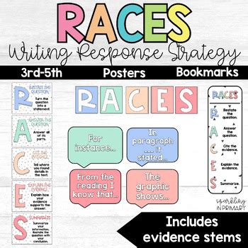 Races Writing Strategy Posters By Sparkling In Primary Tpt