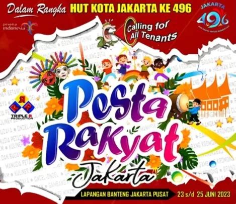 Meriahkan HUT Jakarta 496 Pesta Rakyat Jakartalapangan banteng - Vakansi Info Official