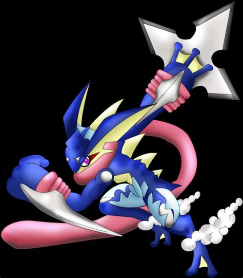 Download Greninja Ash Form Pokemon | Wallpapers.com