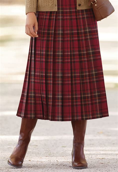 Checked Pleated Skirt Sale Cotswold Collections