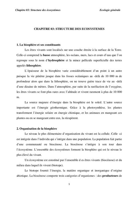 Chapitre 03 structure des écosystèmes par kami Fichier PDF