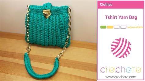 Learn How To Crochet T Shirt Yarn Bag YouTube