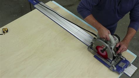 How To Cut Plywood Using A Saw Guide Youtube