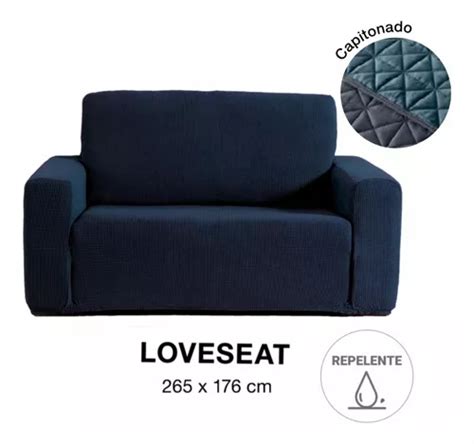 Funda De Sill N Azul Marino Loveseat Niza El Stica Vianney