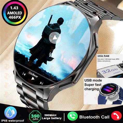 Chibear Reloj Inteligente Para Hombre Accesorio De Pulsera Resistente