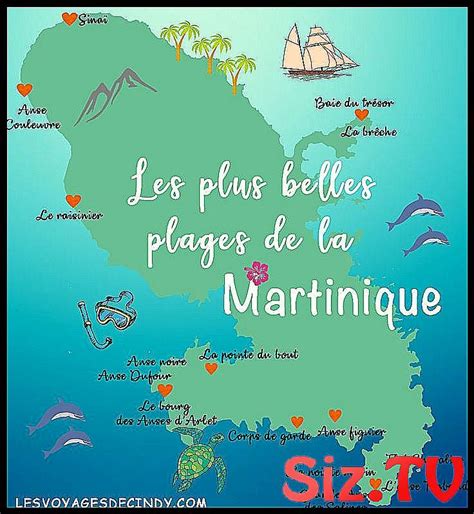 Carte Plus Belle Plage Martinique Dsullana