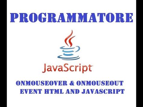 Javascript Onmouse Over And Onmouseout Event In Html YouTube