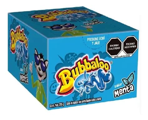 Chicle Bubbaloo Sabor Menta Caja Con 47 Pzas Mercadolibre