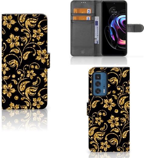 Telefoonhoesje Motorola Edge 20 Pro Bookcase Cadeau Voor Oma Gouden