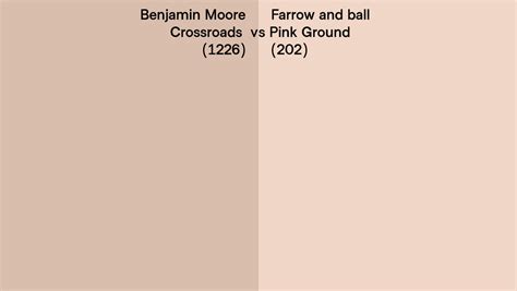 Benjamin Moore Crossroads 1226 Vs Farrow And Ball Pink Ground 202