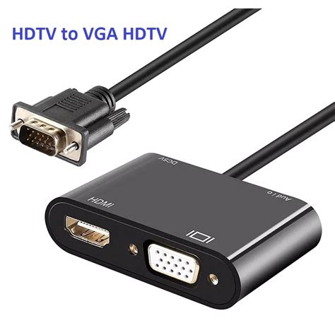 Jual VGA To HDMI VGA Splitter VGA To HD Konverter Adapter Shopee