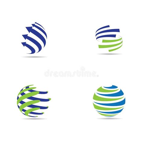 Global Logo Vector Icon Illustration Stock Vector Illustration Of