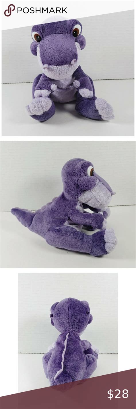 The Land Before Time 7" Chomper Plush Purple Dinosaur T Rex Stuffed ...