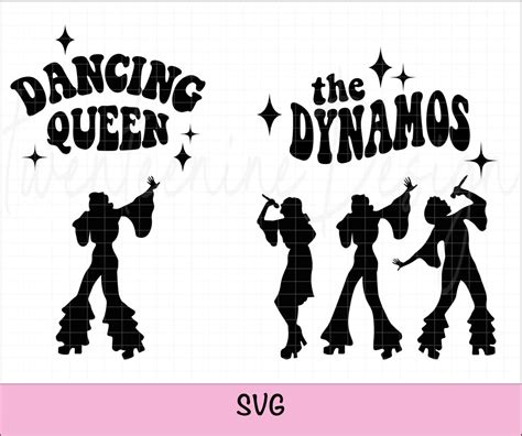 Dancing Queen Svg The Dynamos Svg Bride Mama Mia Bachelorette Party Bridal Party Etsy