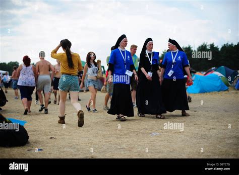 Nuns As Part As The Peace Patrol Seen At The Przystanek Woodstock Music