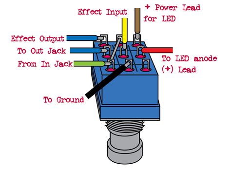 Peavey 2 Button Footswitch Schematic