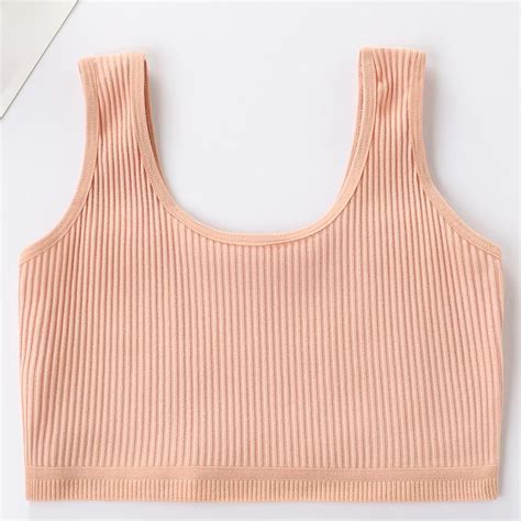 Kaufe Weiche Baumwolle Kinder Mädchen Unterwäsche Kinder Mädchen Einfarbig Weste Bh Tank Top