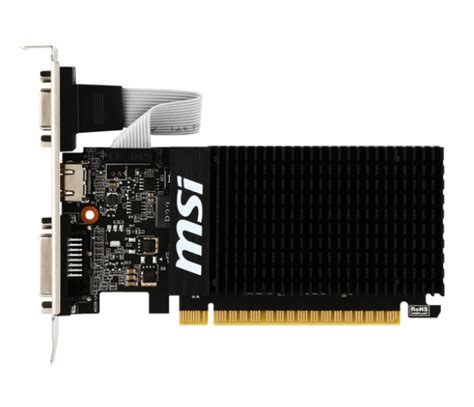 Msi Geforce Gt Low Profile Gb Ddr Karty Graficzne Nvidia