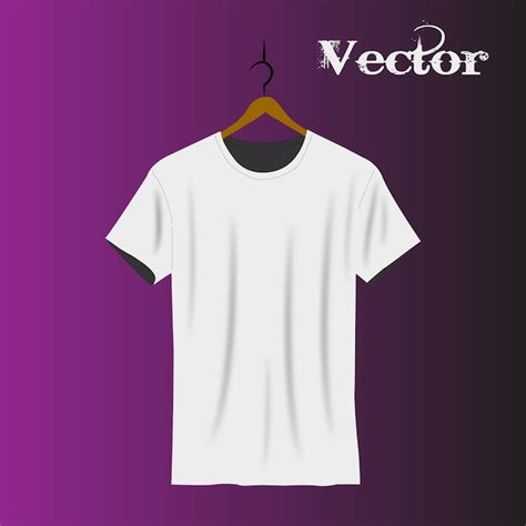 Plantilla Vectorial De Camiseta Blanca Vector Premium