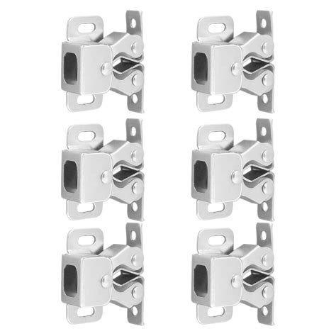 6Pcs Cabinet Latches And Catches Double Roller Catches for Cupboard Closet Cabinet Door Latches ...