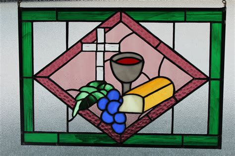 Stained Glass Bread Of Lifereligious Symbol Handmade