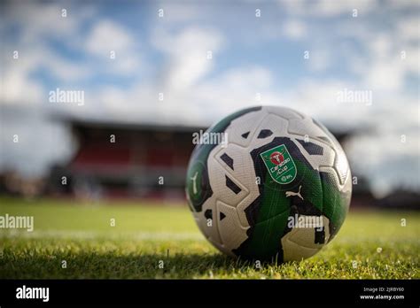 A General View Of This Seasons Carabao Cup Ball At Blundell Park Stock