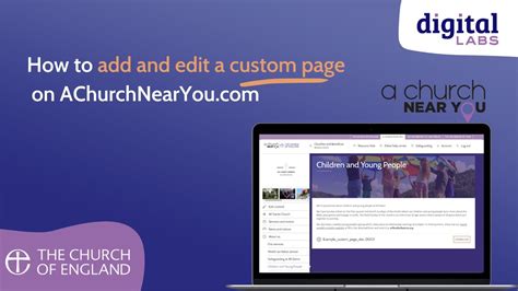 How to add and edit a custom page on AChurchNearYou.com - YouTube
