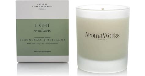 Aroma Works Lemongrass And Bergamot 30cl Scented Candles • Pris