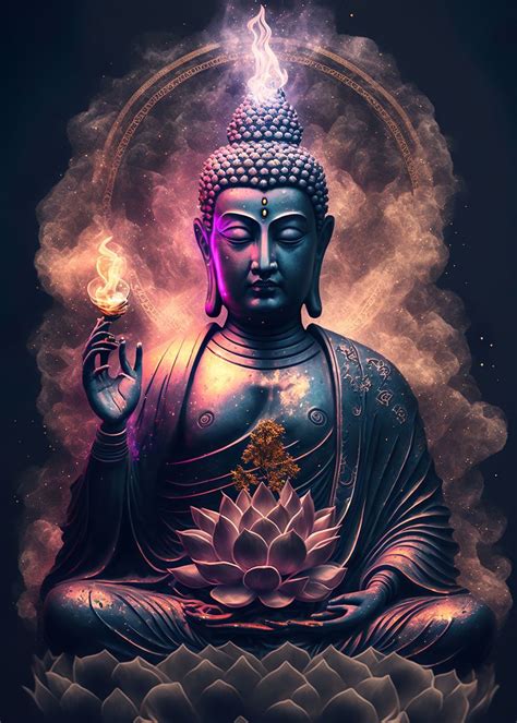 Buddha V15 Poster By TESSERACT ART Displate In 2023 Buddha