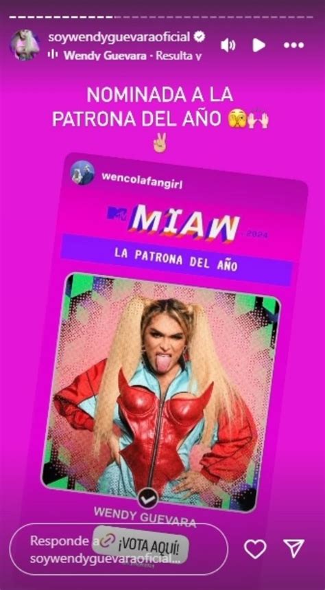 Nominan a Wendy Guevara como La Patrona del Año en premios MTV MIAW