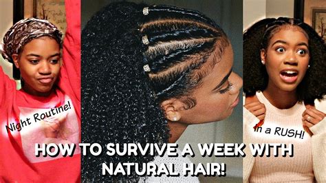 A Week In My Life With Natural Hair Wash Day Night Morning Routine