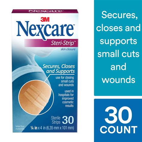 3M H1546 Nexcare Steri Strip Skin Closure 1 4 In X 4 In 2 Boxes Of