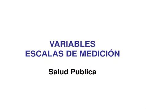 Ppt Variables Escalas De MediciÓn Powerpoint Presentation Free