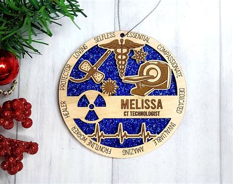 Ct Tech Ornament Ct Christmas Ornament Radiology Ornament Etsy