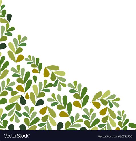 Leaves Set Isolated On White Background Royalty Free Vector