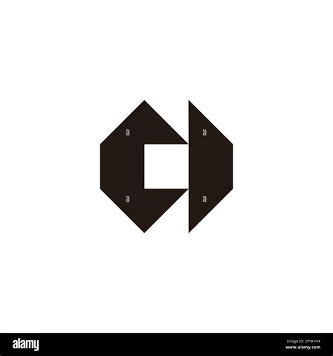 Letter Co Oc C O Point Geometric Symbol Simple Logo Vector Stock Vector