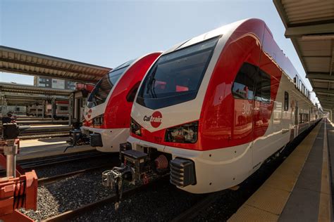 Us Caltrain Unveils New Electric Trains Railway News